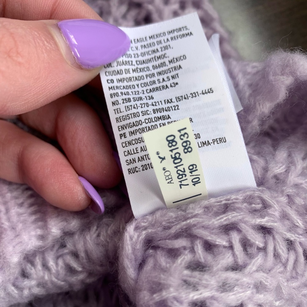 American Eagle Lilac Knit Pullover Sweater - Picture 12 of 12